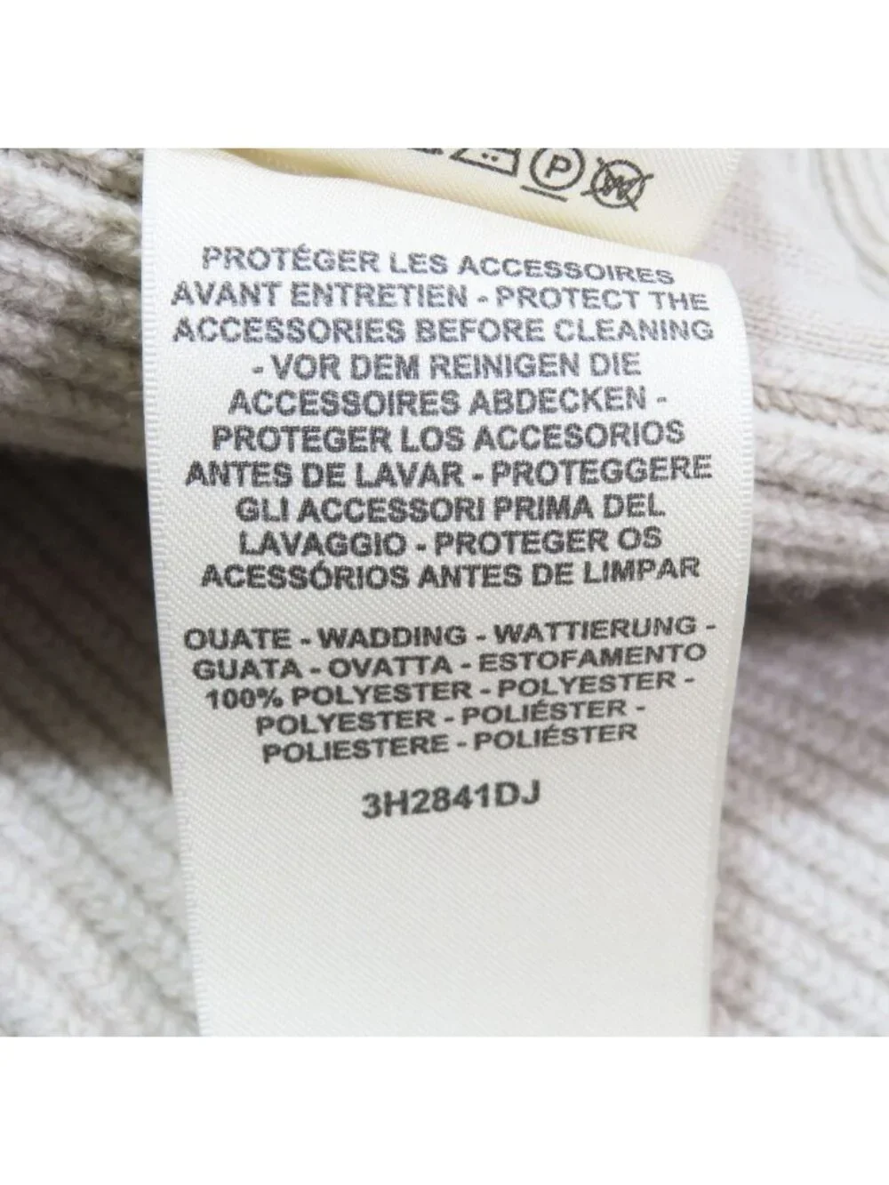 Hermes Twill Rene Cassil Scarf Print Knit Contrast Quilted Long Down Jacket - Picture 11 of 11